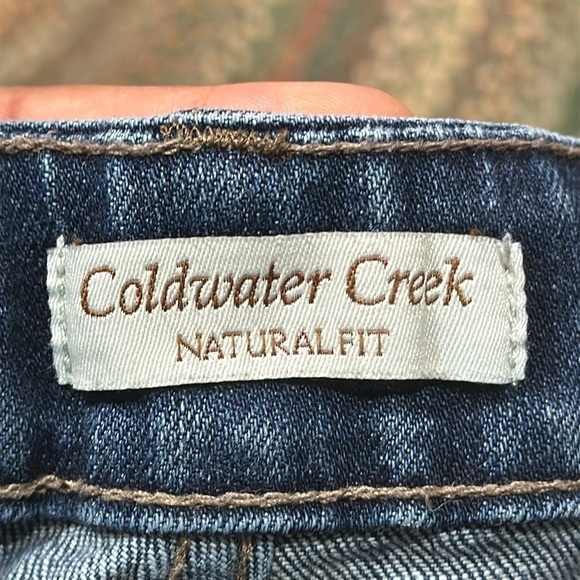 COLDWATER CREEK Floral Embroidered Cropped Pants Size 12 - Picture 4 of 6